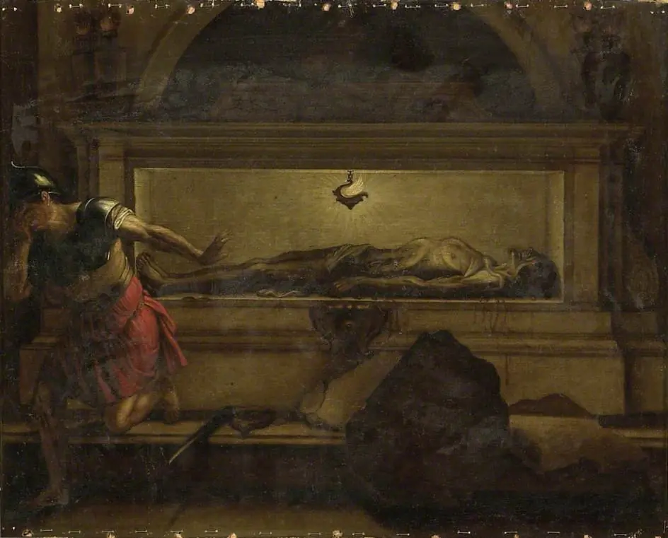 The Opening of the Tomb of Nitocris by Darius (?), by René-Antoine Houasse