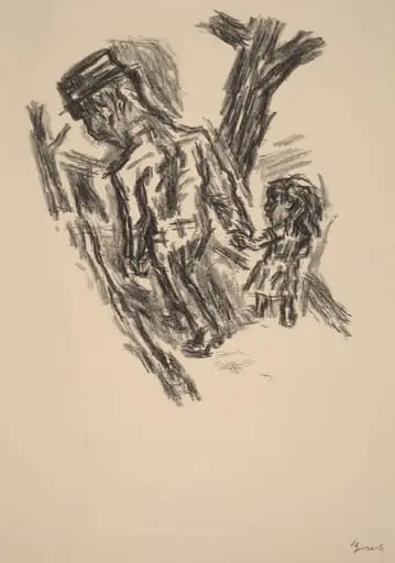 Man Leading a Little Girl, by René Beeh