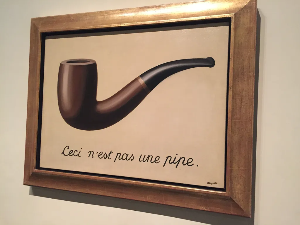 The Treachery of Images, by René Magritte, oil, 1929