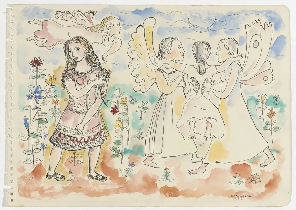 Untitled, by Rene Portocarrero, watercolor, 1941