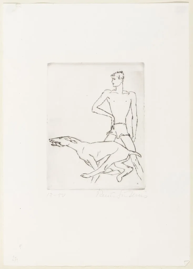 Untitled, by Renée Sintenis, ink, 1923