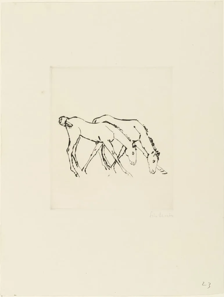 Untitled, by Renée Sintenis, ink, 1919