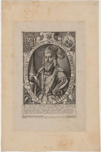 Edward, the Black Prince, by Renold Elstrack