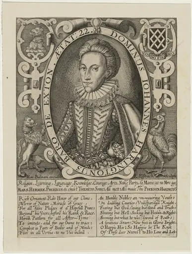 John, Lord Harrington of Exton, by Renold Elstrack