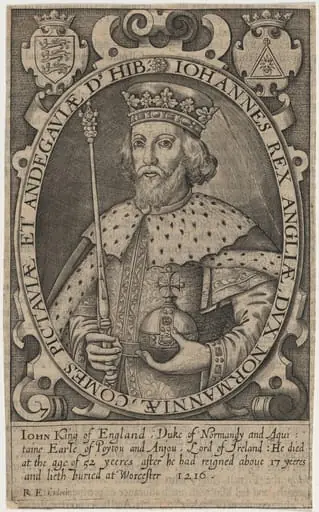 King John, by Renold Elstrack