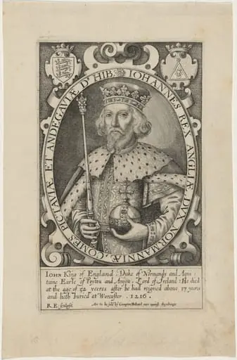 King John of England, by Renold Elstrack