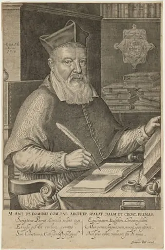 Marc Antonis De Dominis, by Renold Elstrack