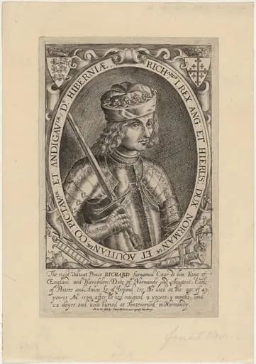 Richard I of England, by Renold Elstrack