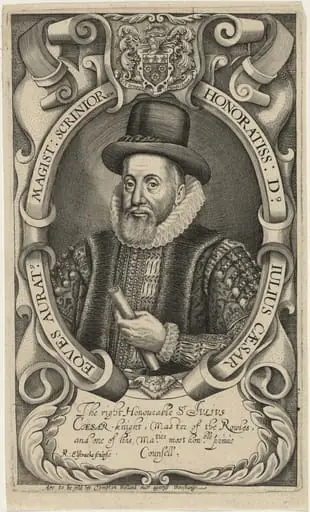 Sir Julius Caesar, Master of the Roules, by Renold Elstrack
