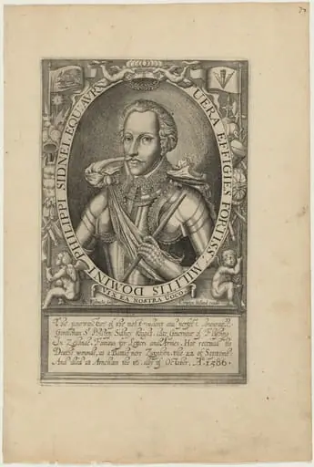 Sir Philip Sidney, by Renold Elstrack