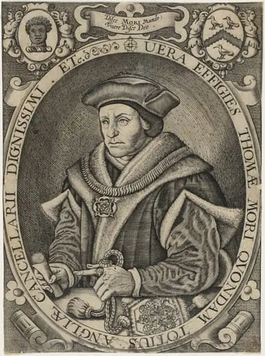 Sir Thomas More, Lord Chancellor, by Renold Elstrack