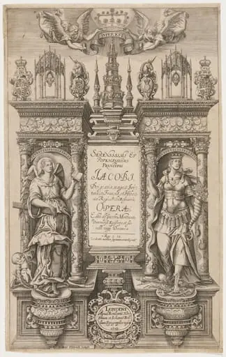 Title Page. James I, an Opera, by Renold Elstrack