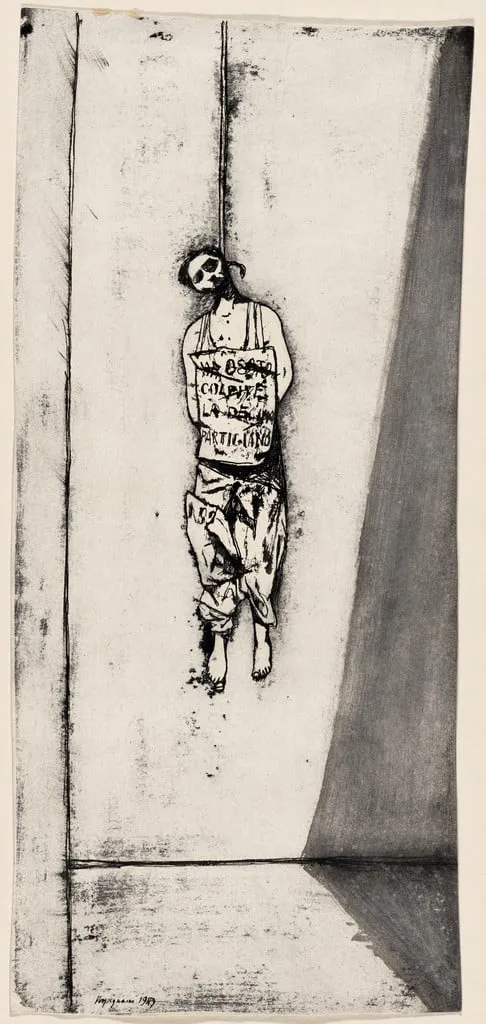 Untitled, by Renzo Vespignani, ink, 1949