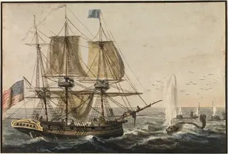 Replenishing the Ship's Larder with Codfish off the Newfoundland Coast, by Pavel Petrovich Svinin