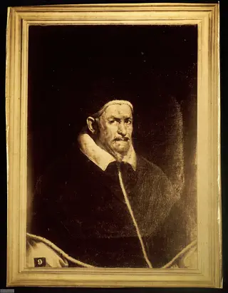 [Retrato del Papa Inocencio X, por Velázquez], 1850