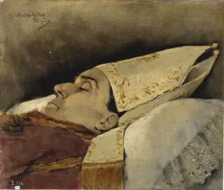 Retrato mortuorio del obispo de Narciso Martínez Izquierdo