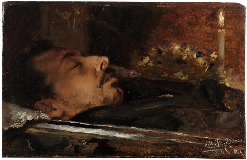 Retrato mortuorio del pintor Joaquín Araujo