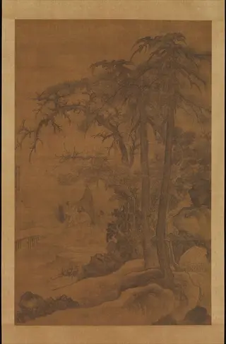 元  唐棣  松溪歸漁圖  軸|Returning Fishermen