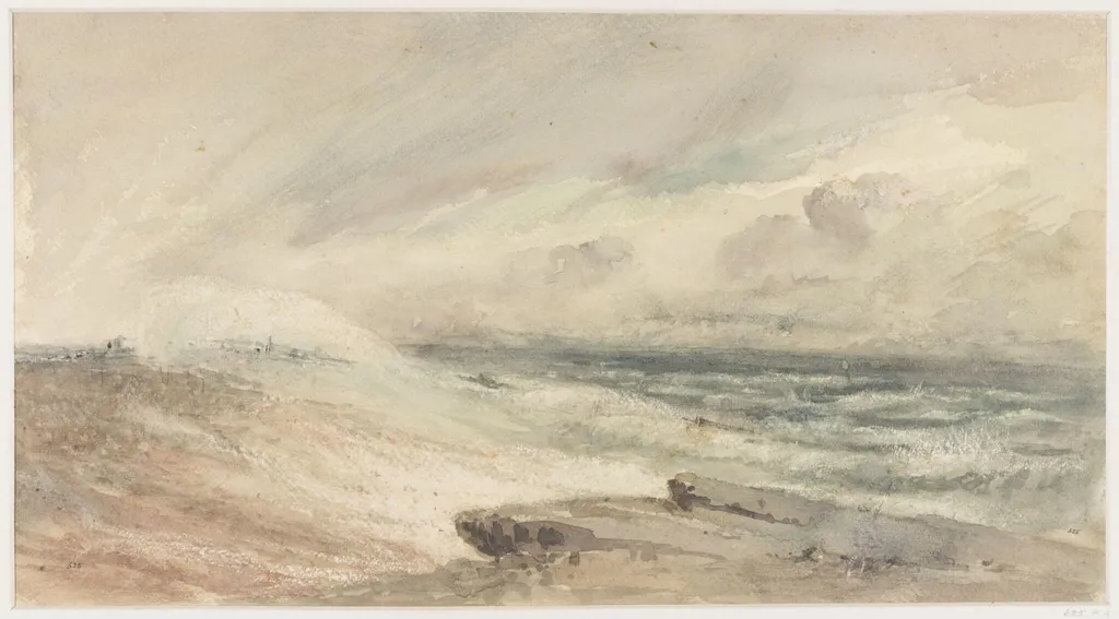 Sea from the Coast, by Reverend Thomas Raven, watercolor, 1850