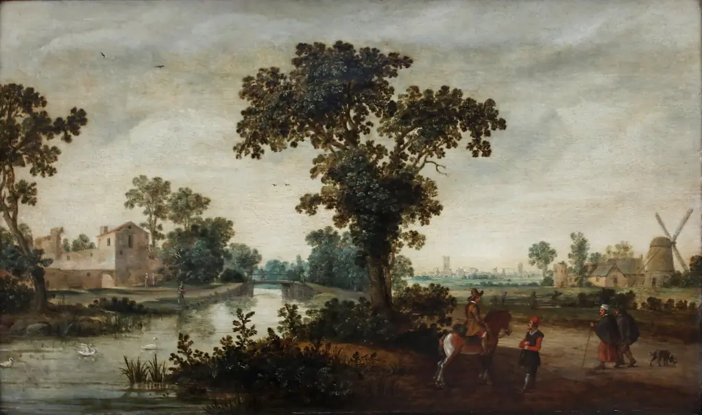 River landscape, by Reyer Claesz Suycker