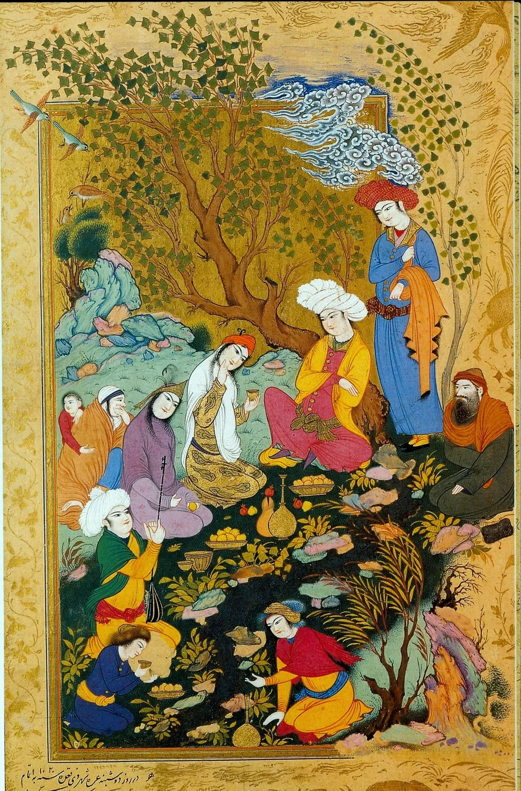 Convivial Party (2), by Reza `Abbasi, unspecified, 1612