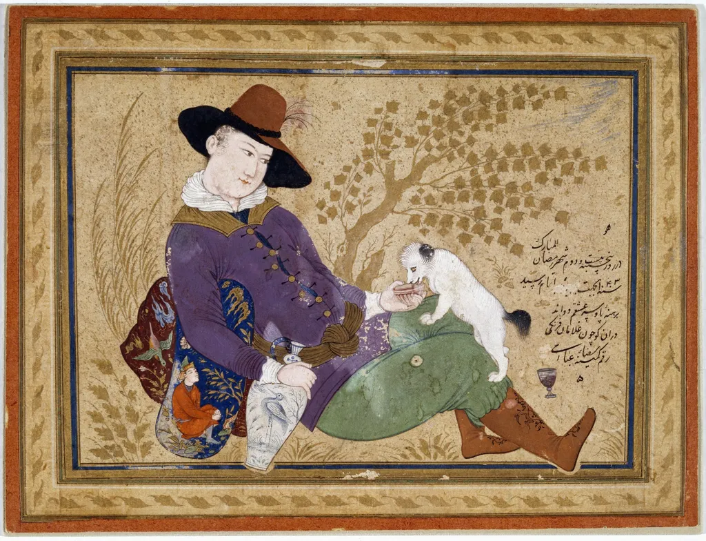 Young Portugese Man, by Reza `Abbasi, unspecified, 1634