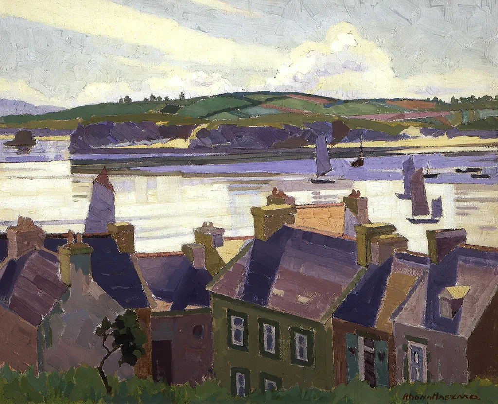 Morning calm, Camaret, by Rhona Haszard, oil, 1926