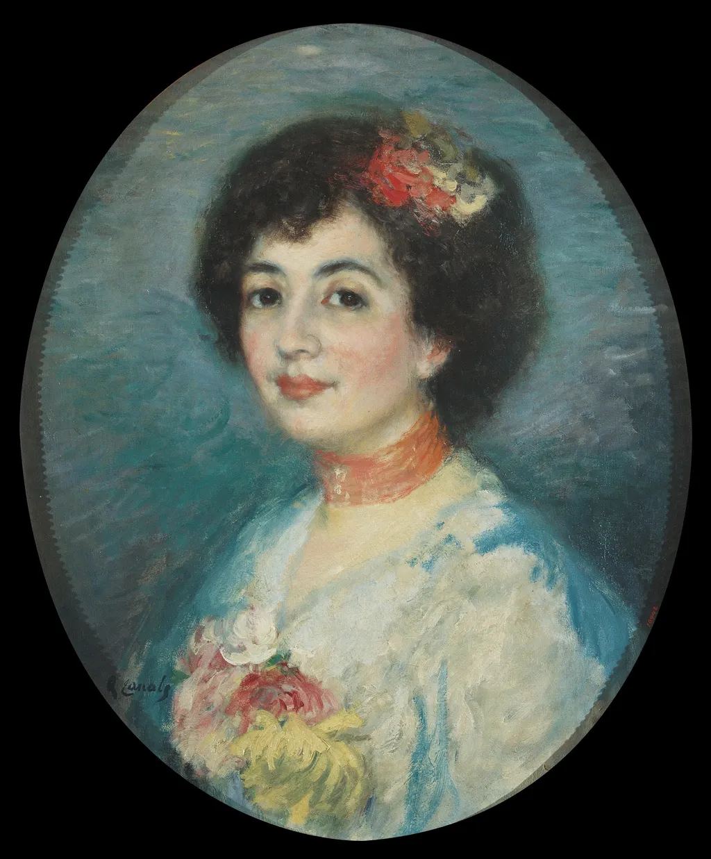 Portrait of Rosa Amouroux, by Ricard Canals, oil, 1903