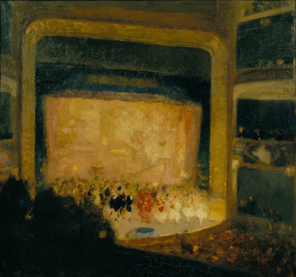 Opera, by Ricard Urgell i Carreras, oil, 1922
