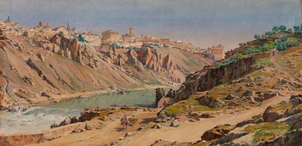 View of Toledo, by Ricardo Arredondo Calmache, oil, 1900