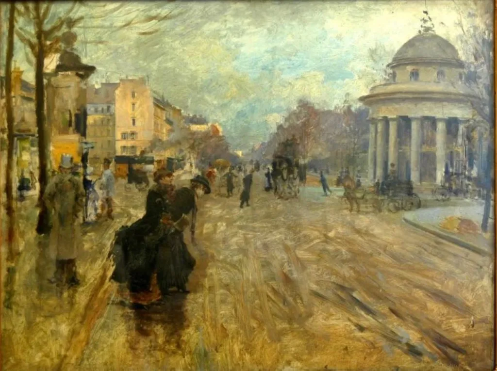 Stradă pariziană, by Ricardo Diaque, unspecified, 1850