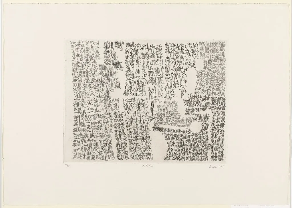 Untitled, by Riccardo Licata, ink, 1955