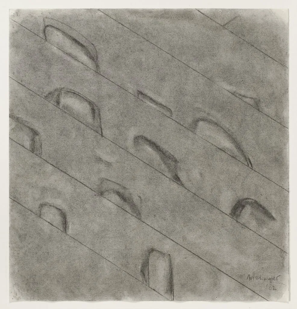 Untitled, by Richard Artschwager, charcoal, 2002