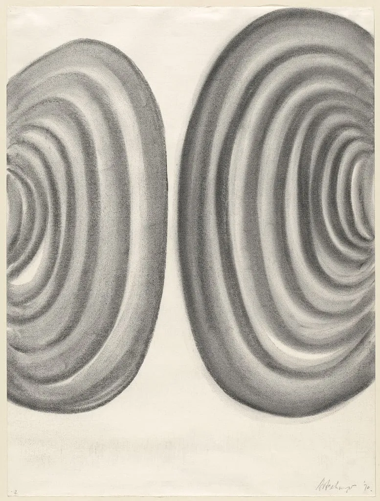 Untitled, by Richard Artschwager, charcoal, 1970