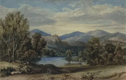 Landscape with Lake and Mountains, by Richard Belgrave Hoppner