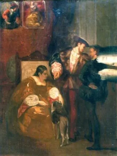 Interior cu familie aristocratică, by Richard Benning