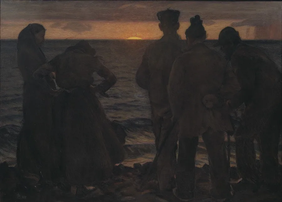 The Old People by the Beach, by Richard Bergh, unspecified, 1903