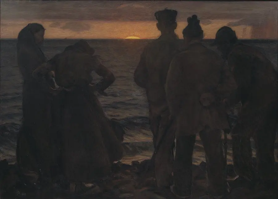 The Old People by the Beach, by Richard Bergh