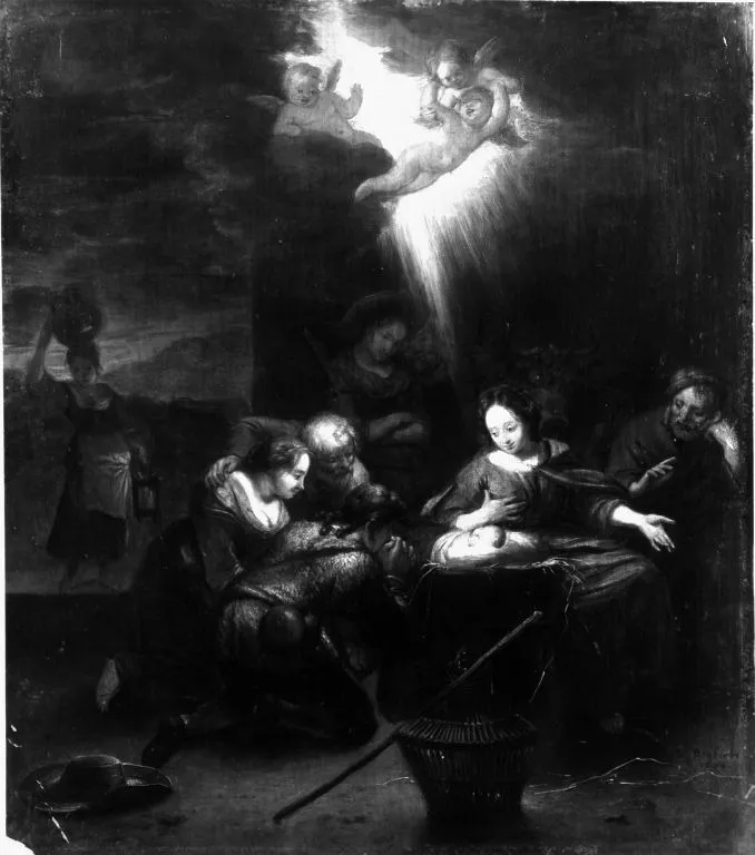 Anbetung der Hirten, by Richard Brakenburgh, unspecified, 1698