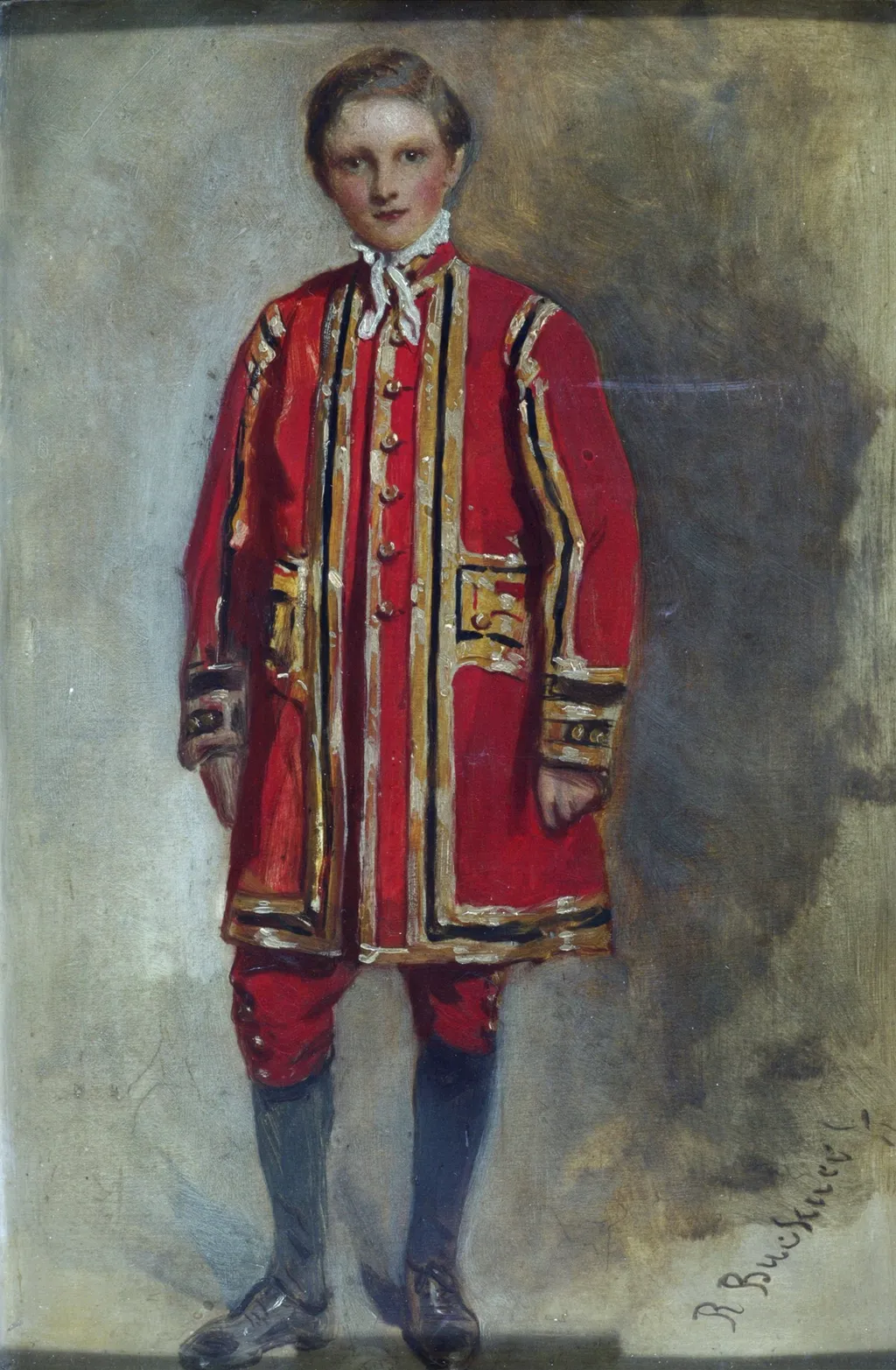 Portrait of a Boy Chorister of the Chapel Royal, by Richard Buckner, oil, 1873