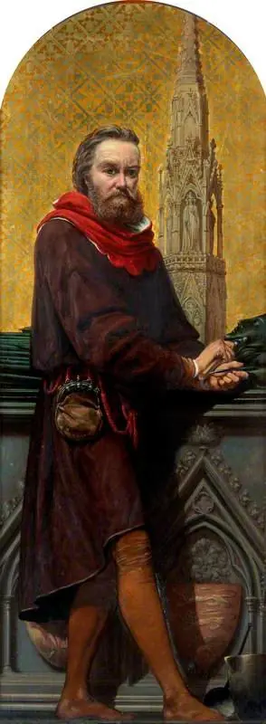 William Torrel (1291–1303) (design for a mosaic in the Victoria and Albert Museum), by Richard Burchett