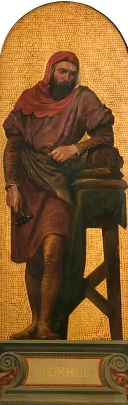 William Torrel (1291–1303) (design for a mosaic in the Victoria and Albert Museum), by Richard Burchett