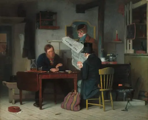 Waiting for the Stage, by Richard Caton Woodville