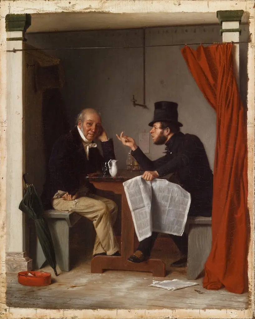 Politics in an Oyster House, by Richard Caton Woodville, Sr.