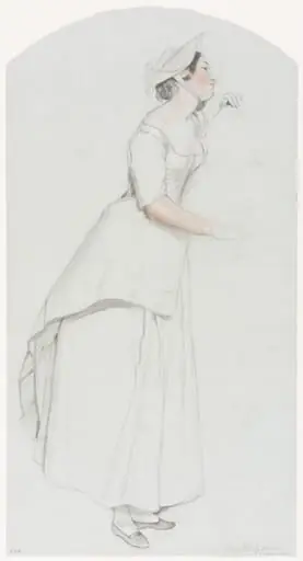 Study of a female figure, by Richard CB, RA, ARA Redgrave