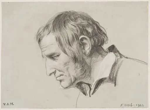 Study of an old man’s head, by Richard CB, RA, ARA Redgrave