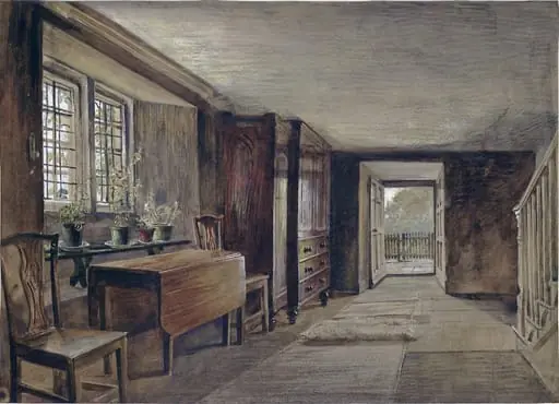 The Entrance Hall of Mortham Tower, Rokeby, Yorkshire, by Richard CB, RA, ARA Redgrave