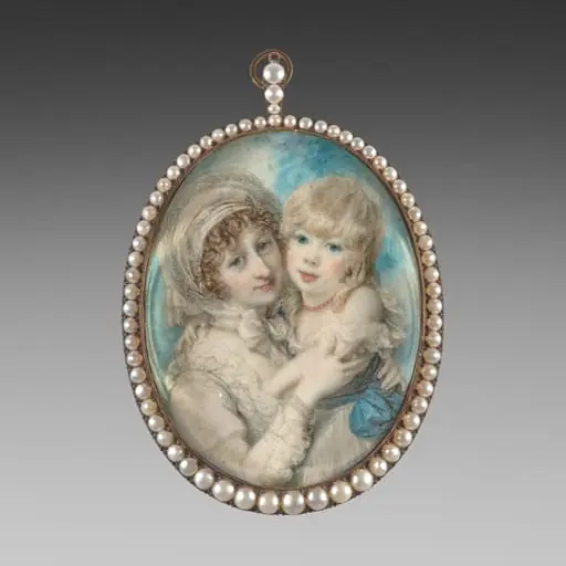 Portrait of Catherine Clemens and Her Son, John Marcus Clemens, by Richard Cosway