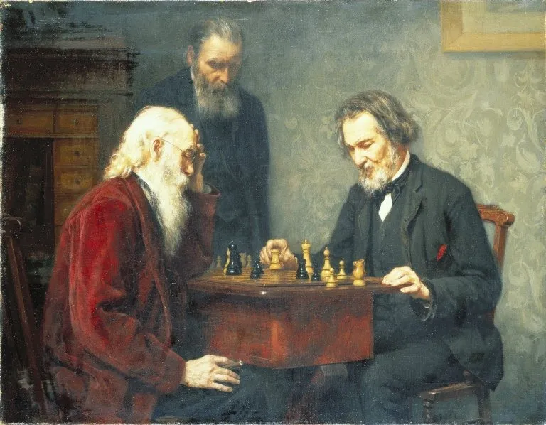 The Veterans, by Richard Creifelds, oil, 1894