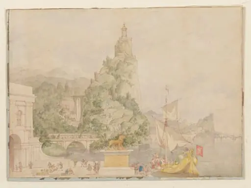 Design for the Broadmoor Stage Drop-Curtain, by Richard Dadd